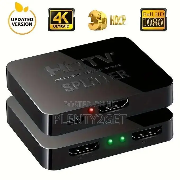 HDTV 2.0 Splitter: Dual Display Video Switcher for Hdtv, Dvd, Ps3