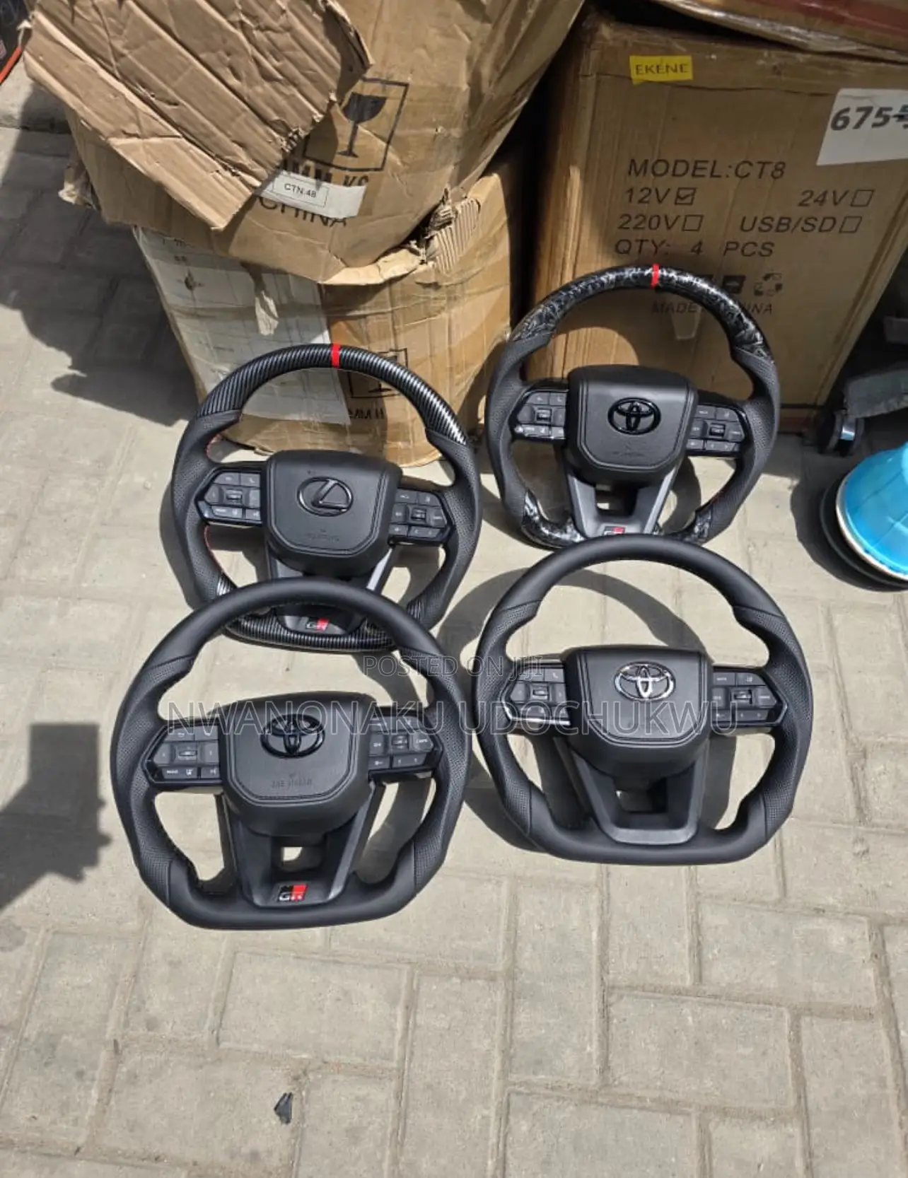 Toyota Gr Sport Carbon Fiber Steering Wheel