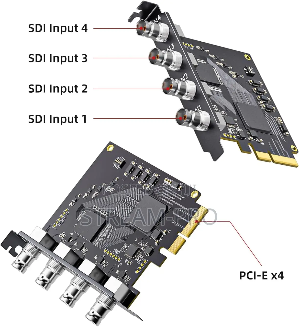 Uc3540hs 4 Channel 3g Sdi Hdmi Video Capture Pciex4 Card 1080p