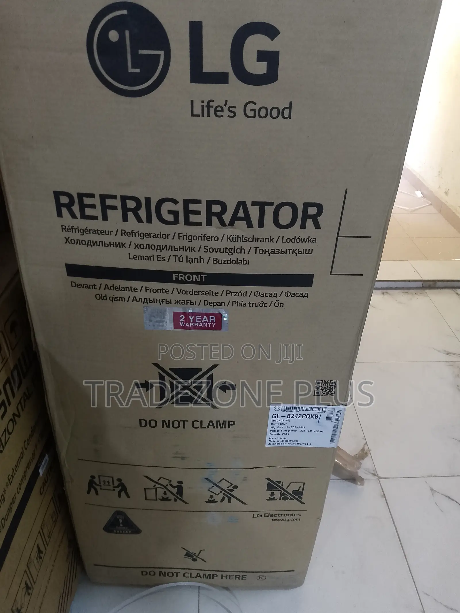 Lg Gl-B242pqkb Household Cooling Fridge