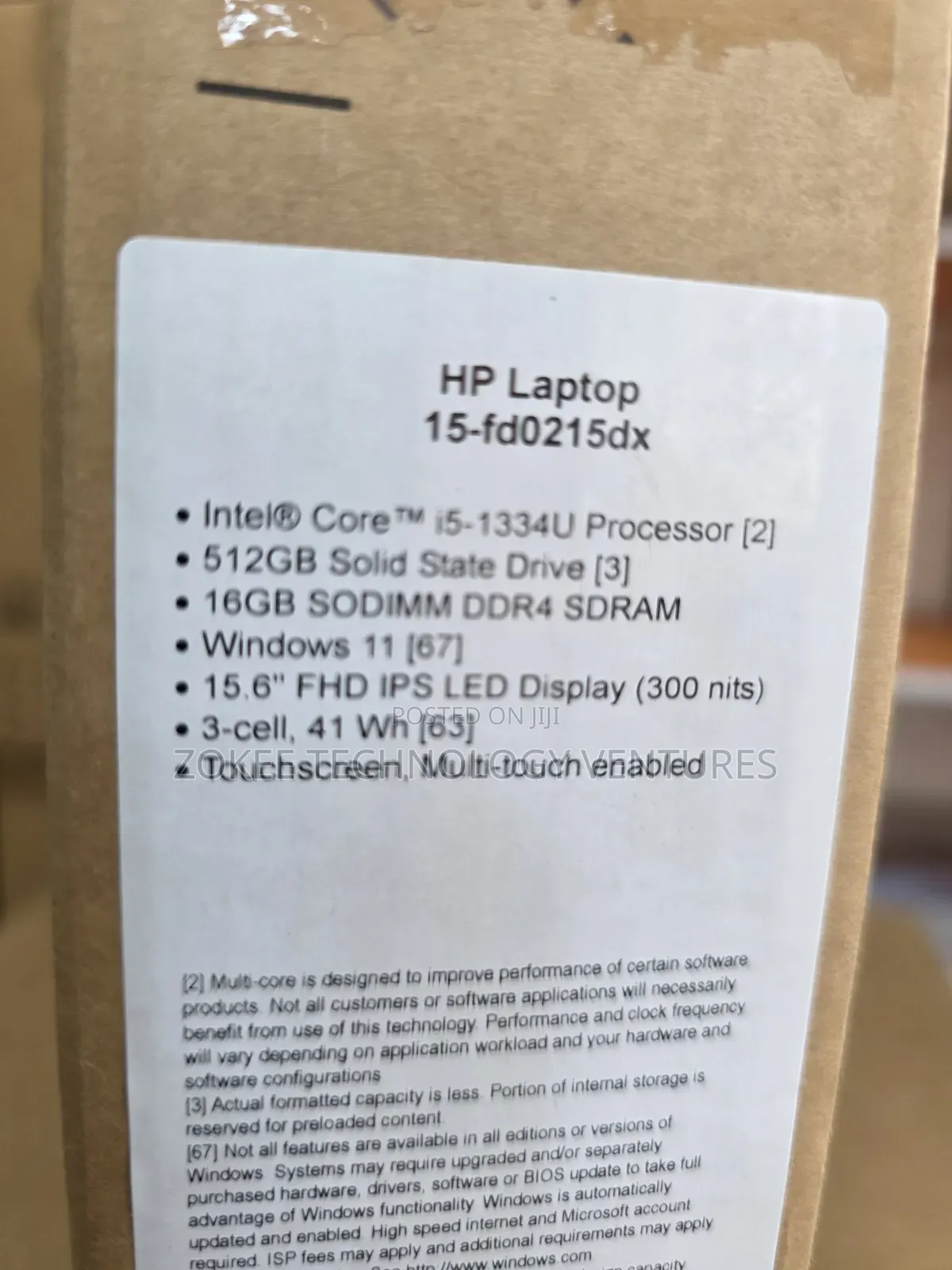 New Laptop HP 15 1GB Intel Core i5 SSD 512GB
