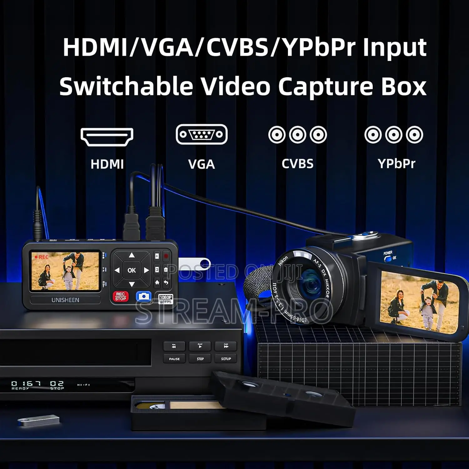 Unisheen Ur500a-M 1080p 60fps Mini Hd Video Recorder Box Sup