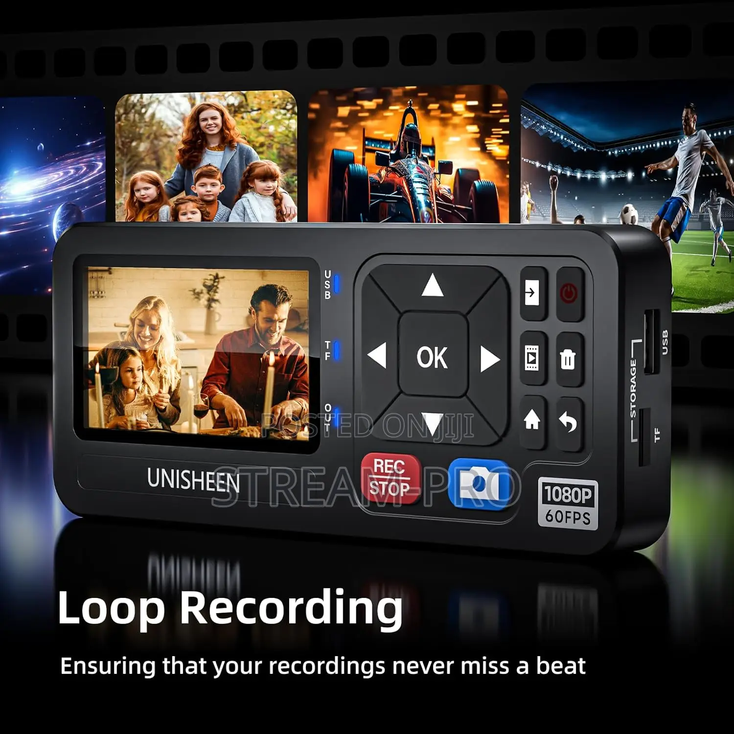 Unisheen Ur500a-M 1080p 60fps Mini Hd Video Recorder Box Sup