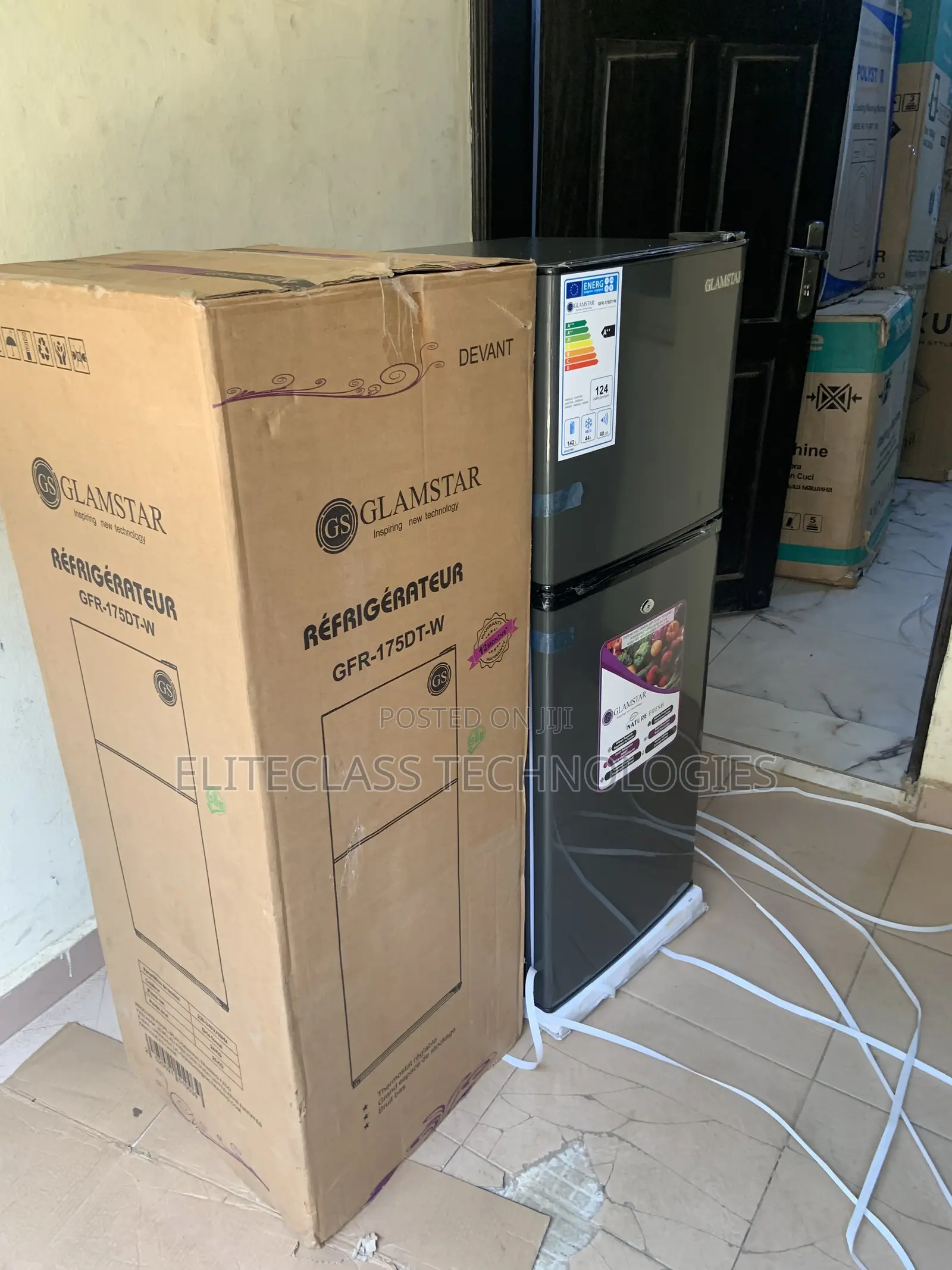 Glamstar Refrigerator Double Door 175l GFR-175dt-W