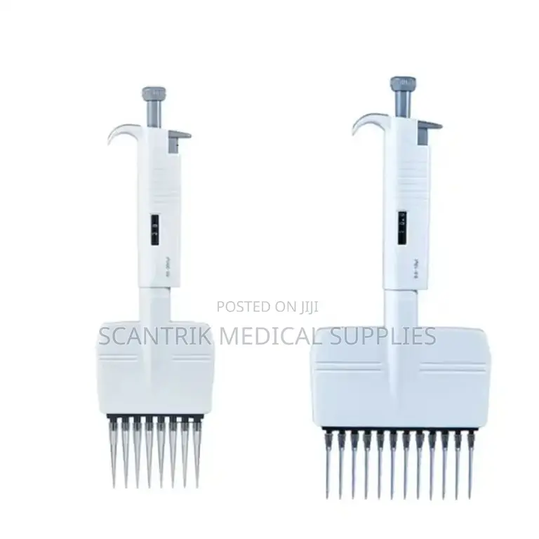 Ergonomic 12-Channel Adjustable Micropipette for High-Volume Testing