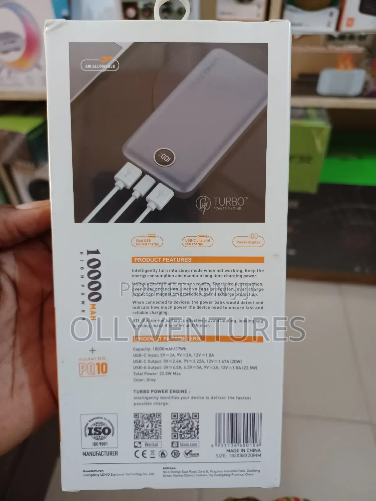 Ldnio Powerbank 10000mah Pq10
