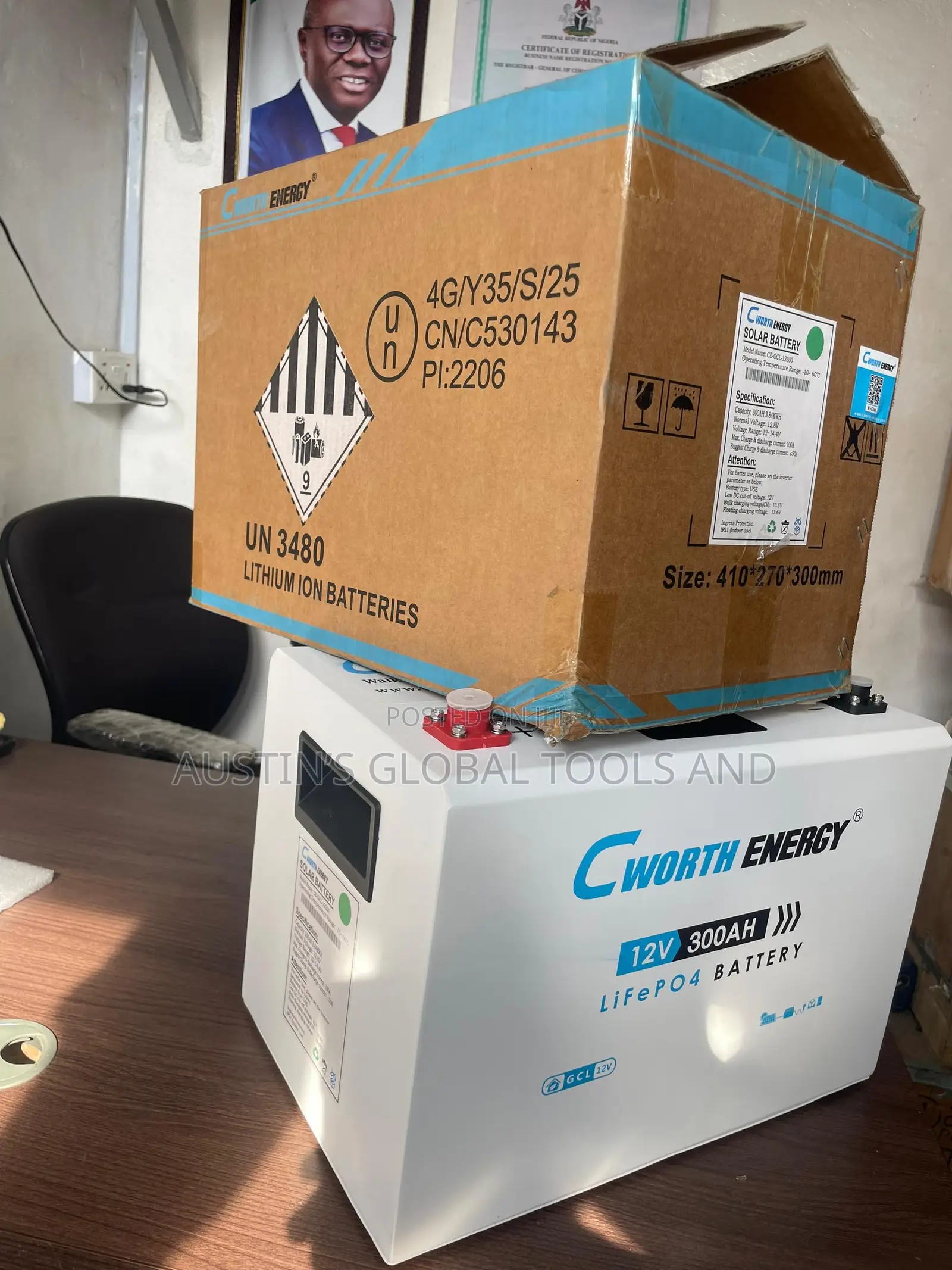 Cworth Lithium Battery 300amps
