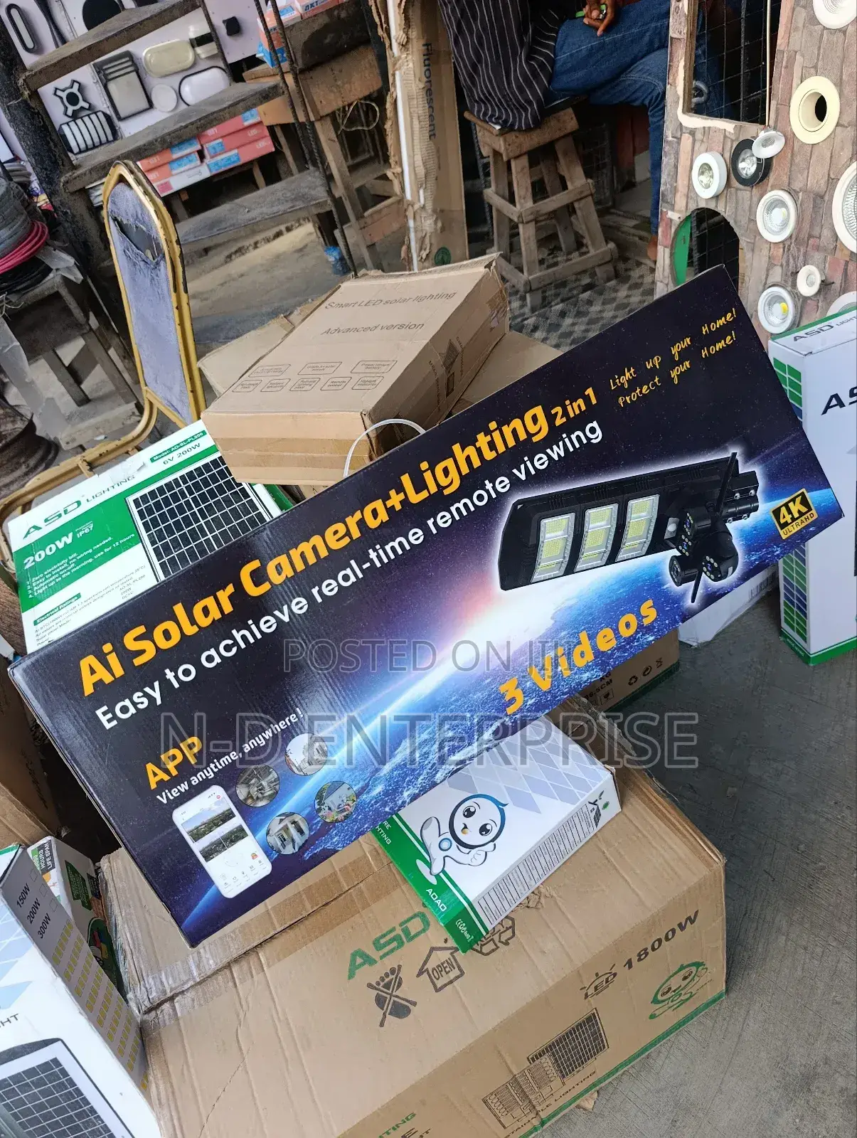 Camera Solar Light 650watt
