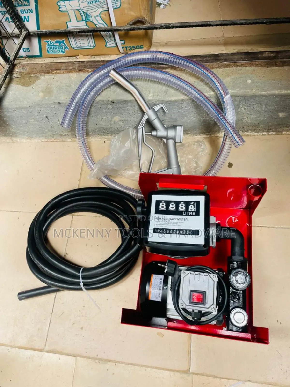 Portable Fuel Transfer Pump With Meter