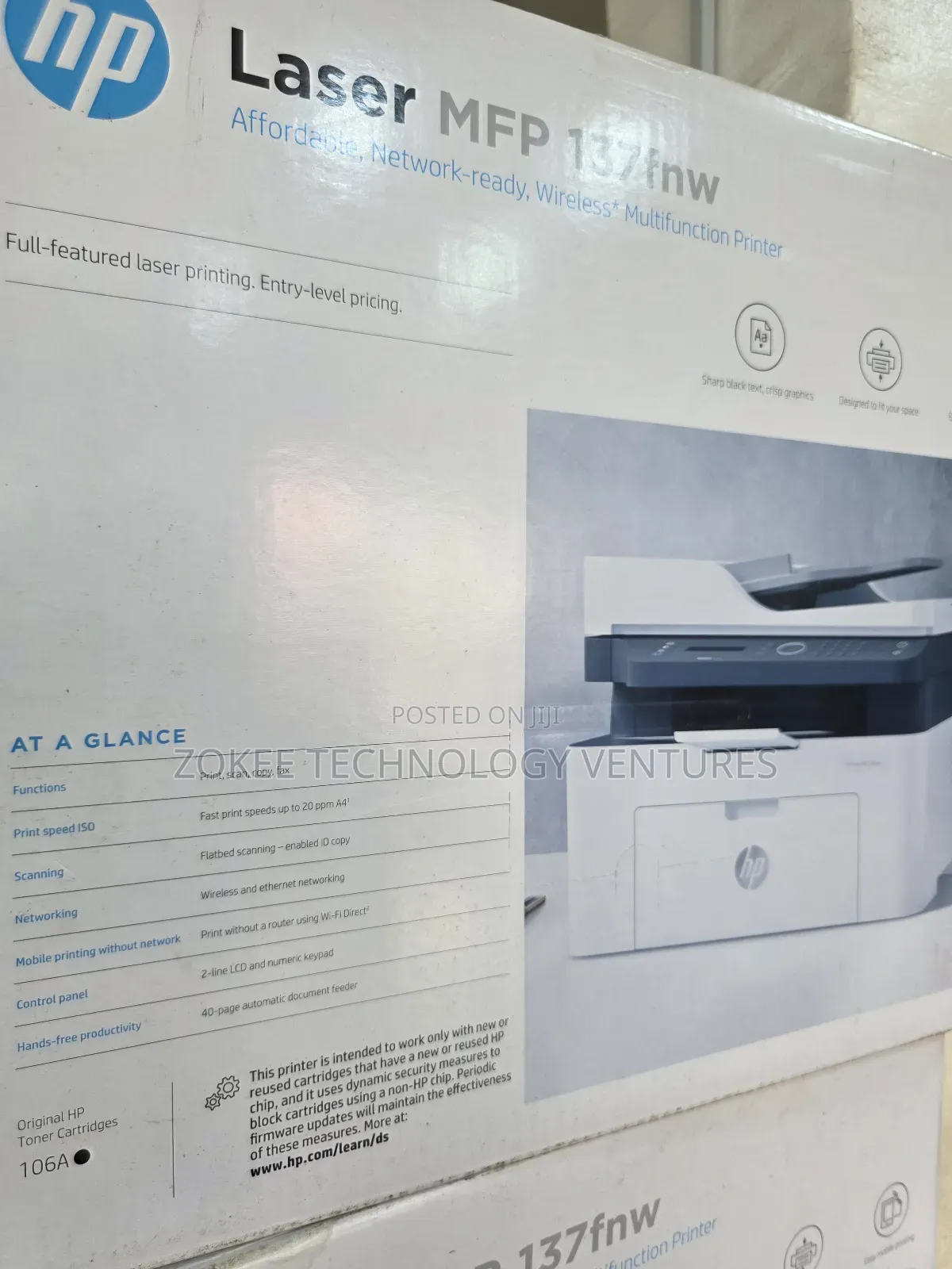 Hp Printer Laser MFP 137fnw