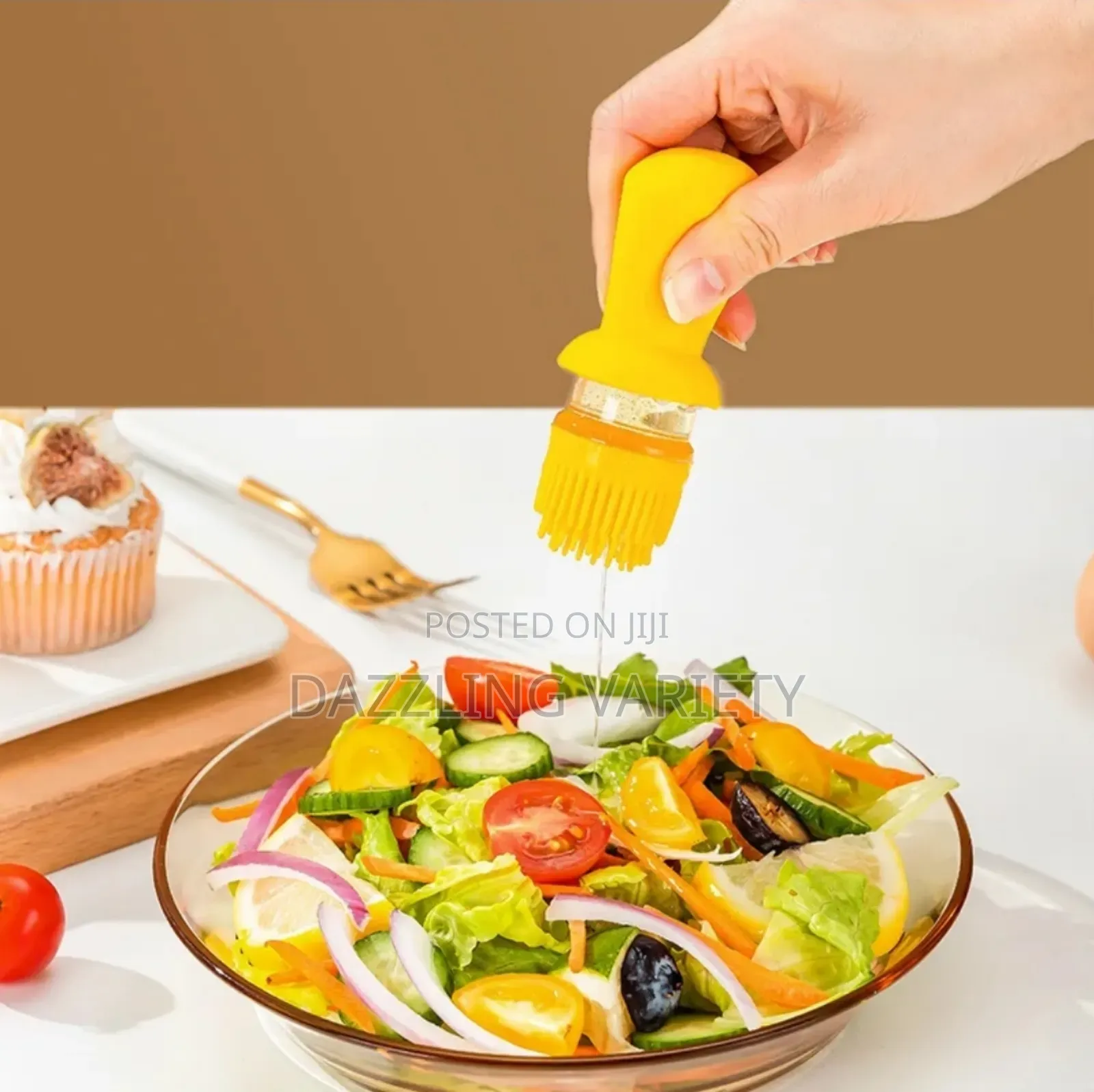 Big Size Kitchen Oil Dispenser Bottle With Silicone Brush Applicator