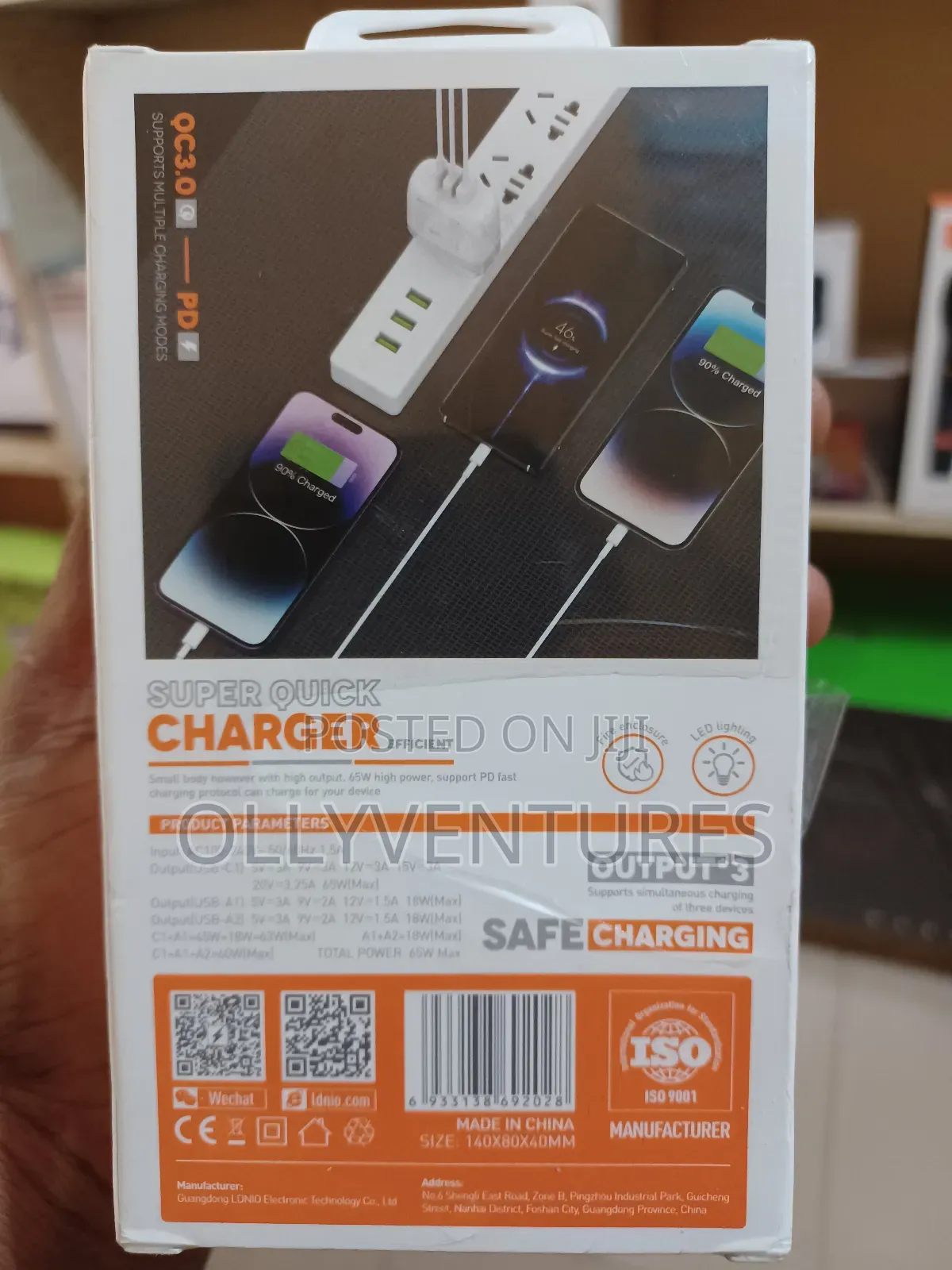 Ldnio Super Quick Charger A3511q 65w