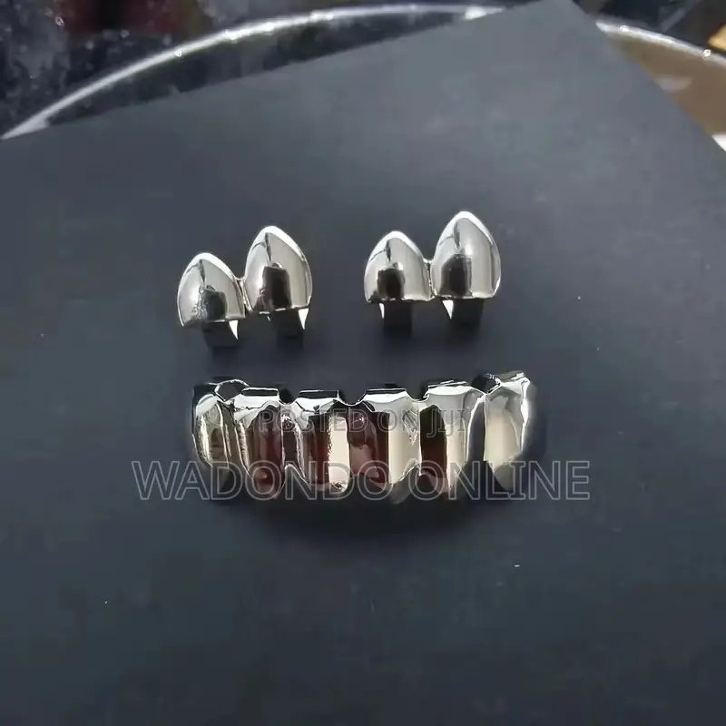 Double Single and Down Plated Grillz Teeth