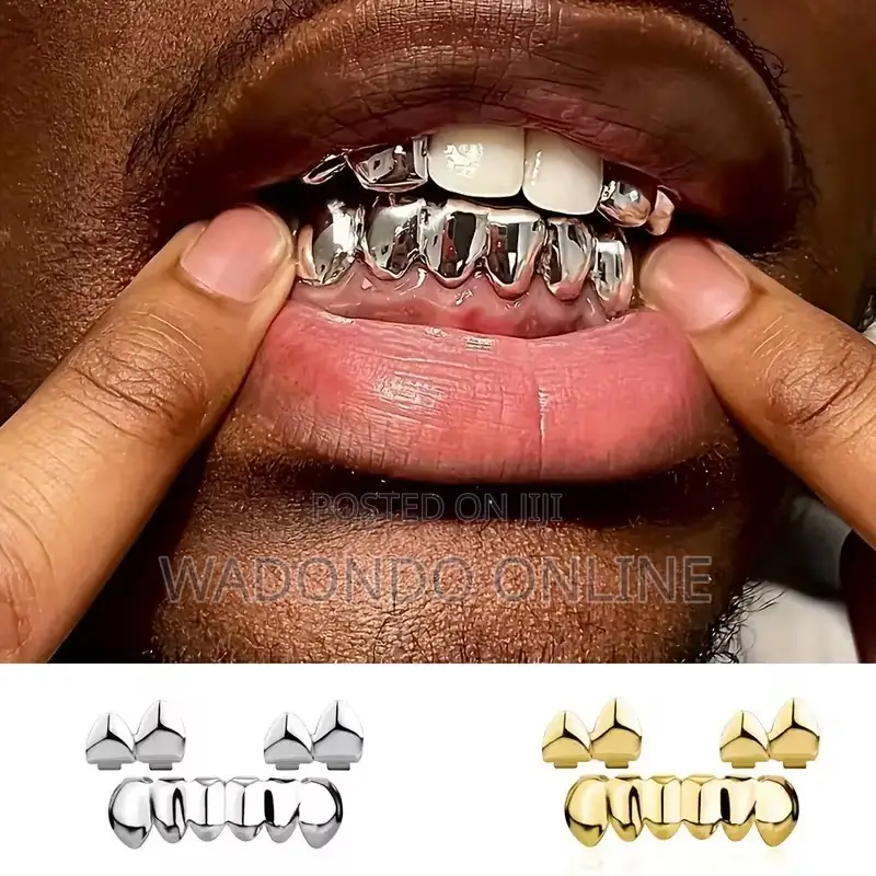 Double Single and Down Plated Grillz Teeth