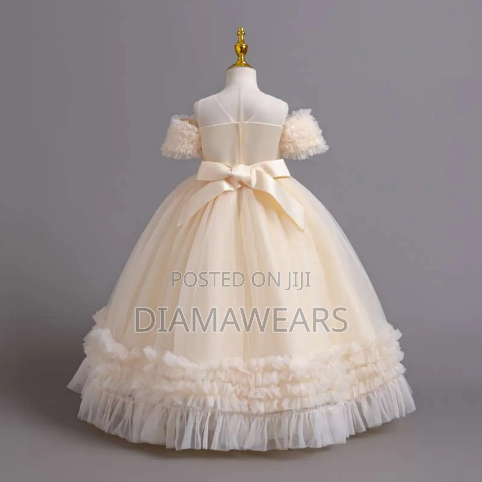 Cream Princess Unique Full Ball Gown Champagne