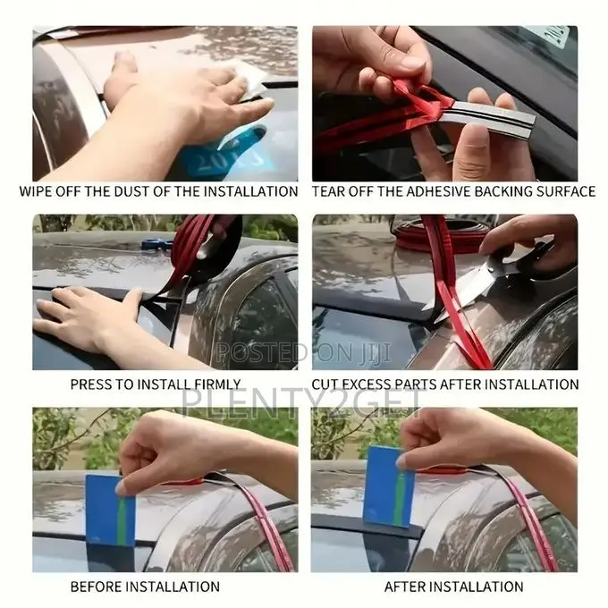 Entry Guards Universal Car Sealant Self-Adhesive Weather Stripping Win