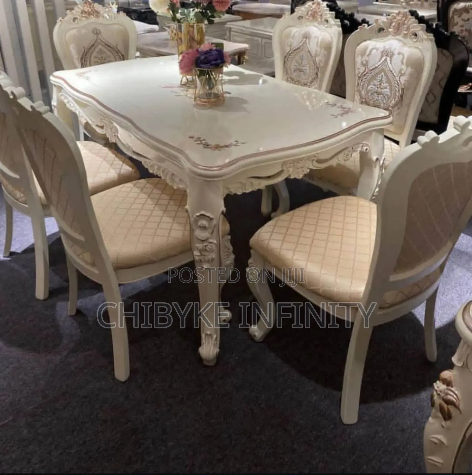 High Quality Imported Royal Dining With Six Chair Available To Pick Up