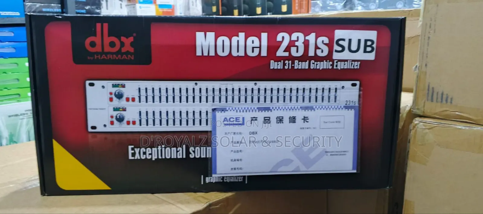 Dbx Model 231s Sub