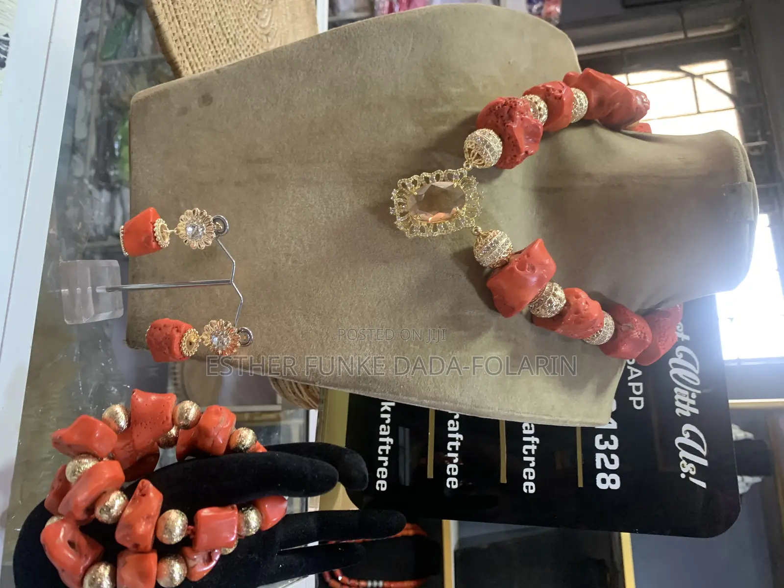 Coral Beaded Jewelry