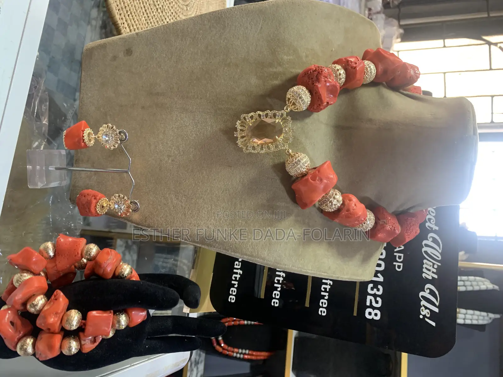Coral Beaded Jewelry