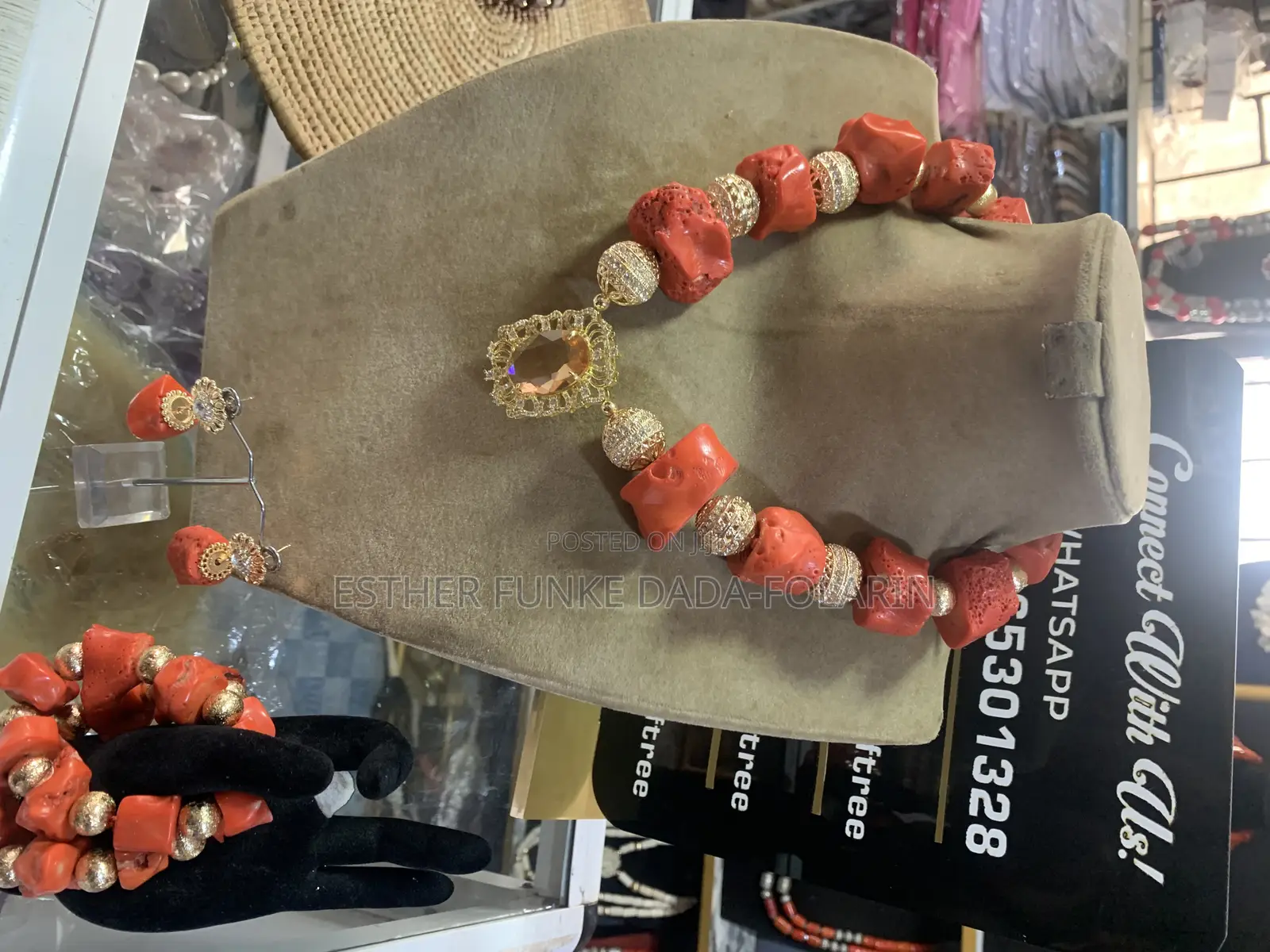 Coral Beaded Jewelry
