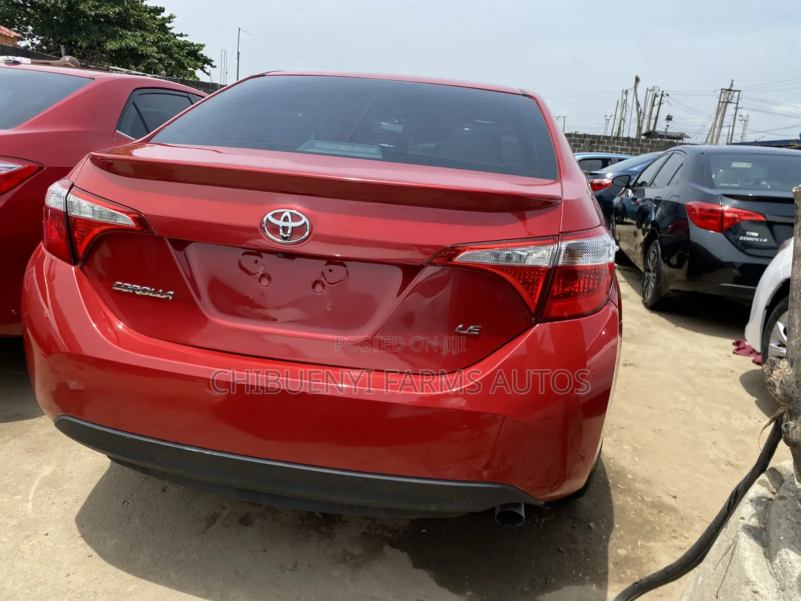 Toyota Corolla LE Premium 4dr Sedan (1.8L 4cyl CVT) 2015 Red