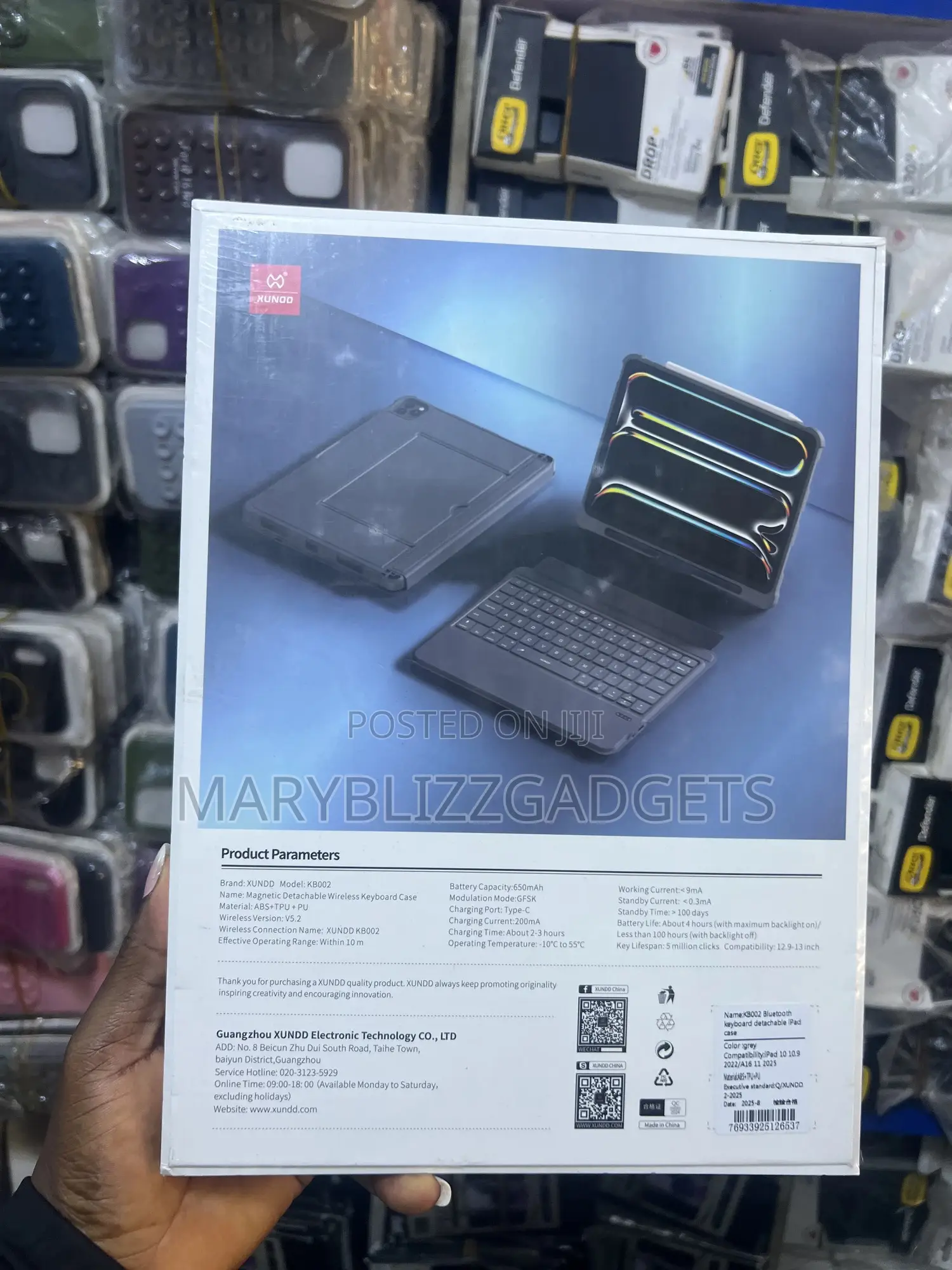 Magnetic Detachable Wireless Keyboard Case