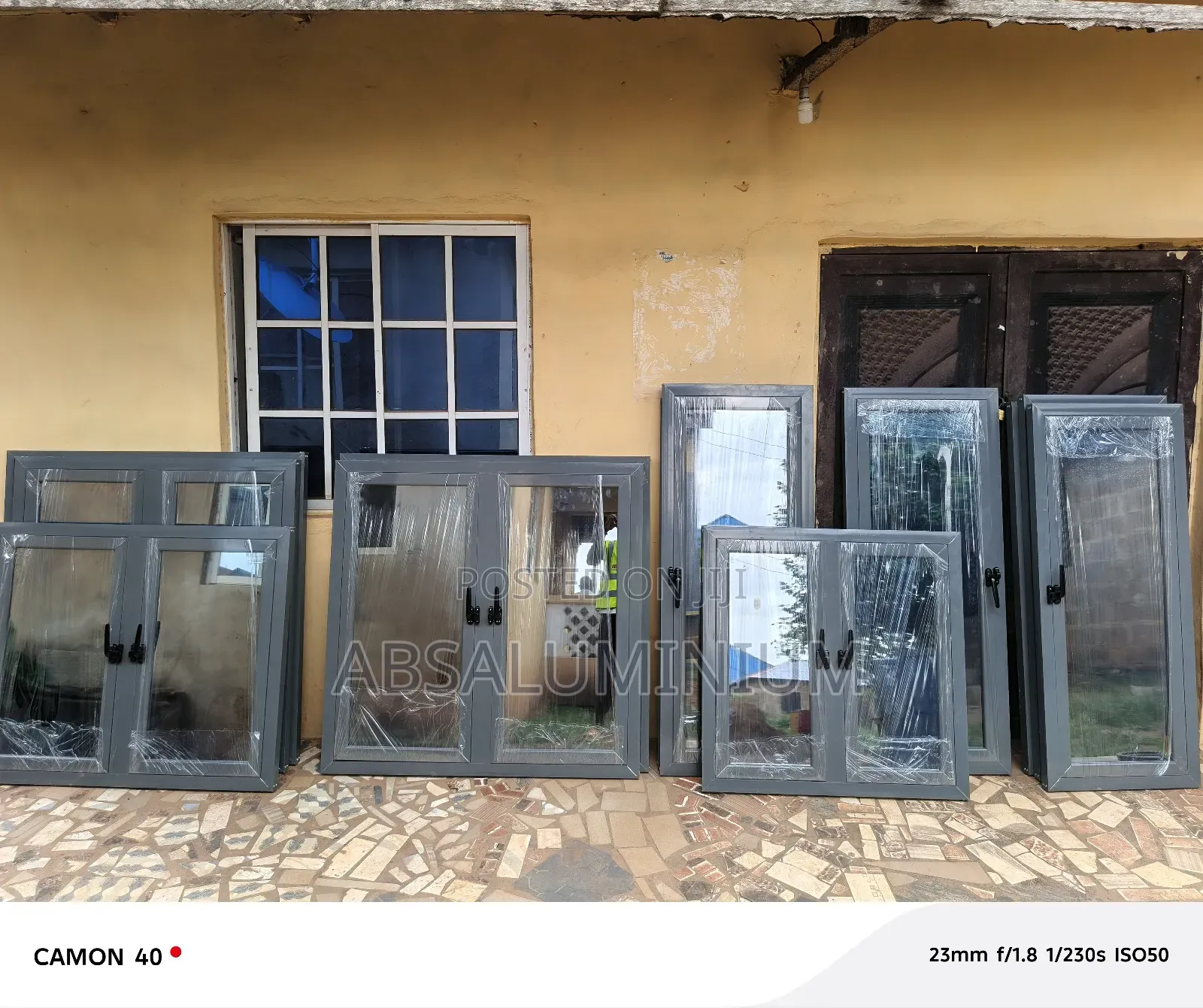 Aluminium Casement Window With Burglary