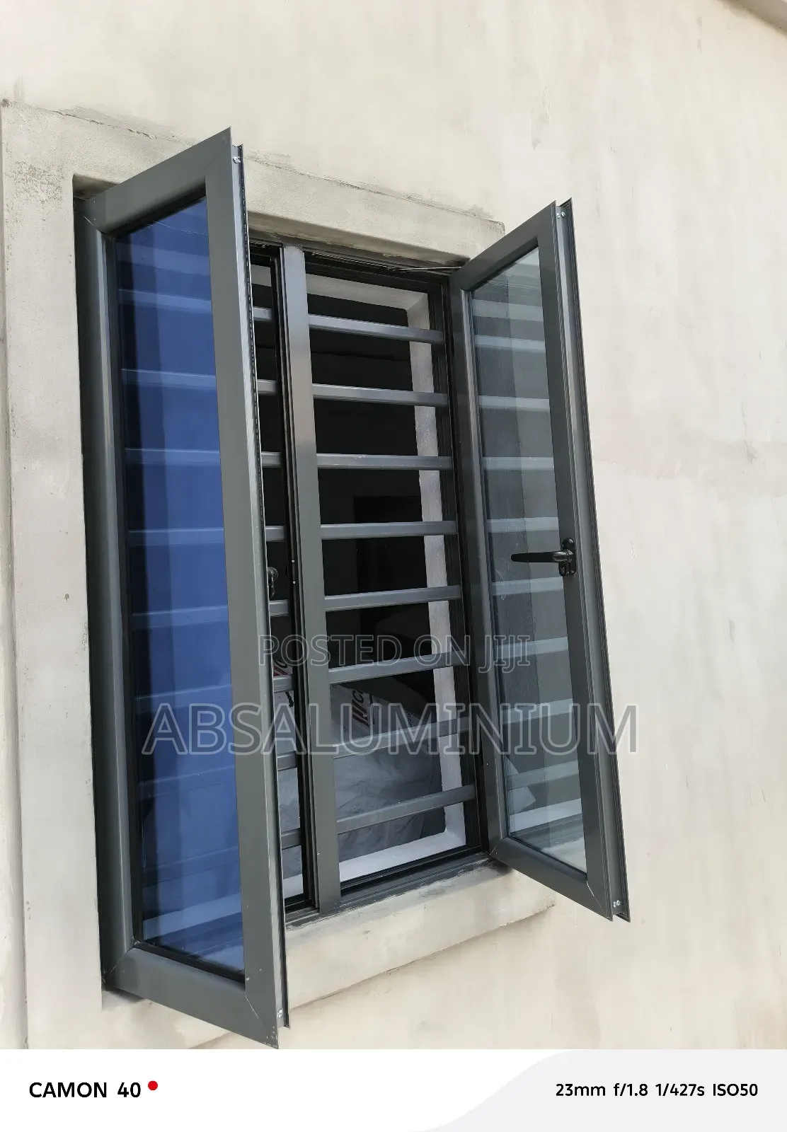 Aluminium Casement Window With Burglary