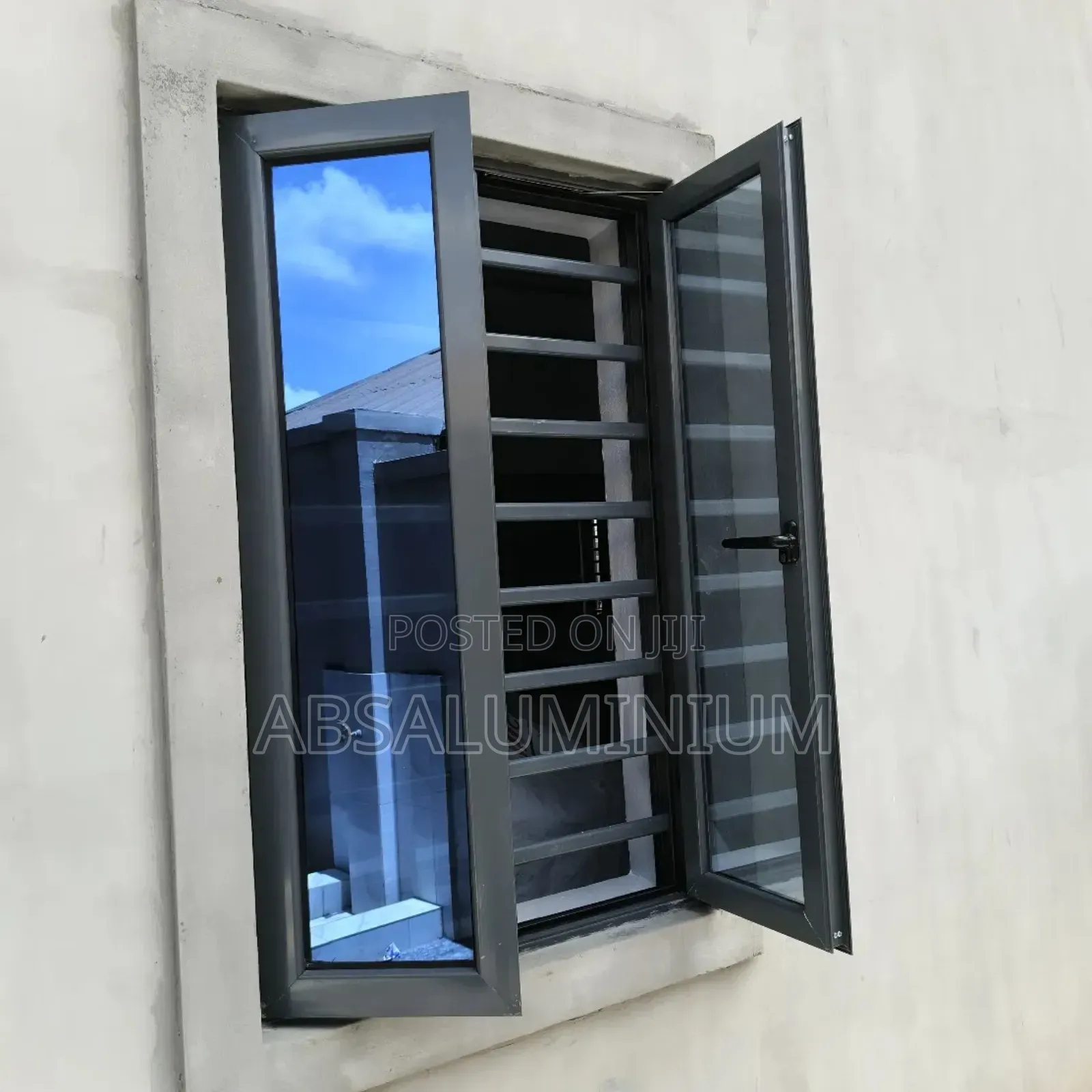 Aluminium Casement Window With Burglary