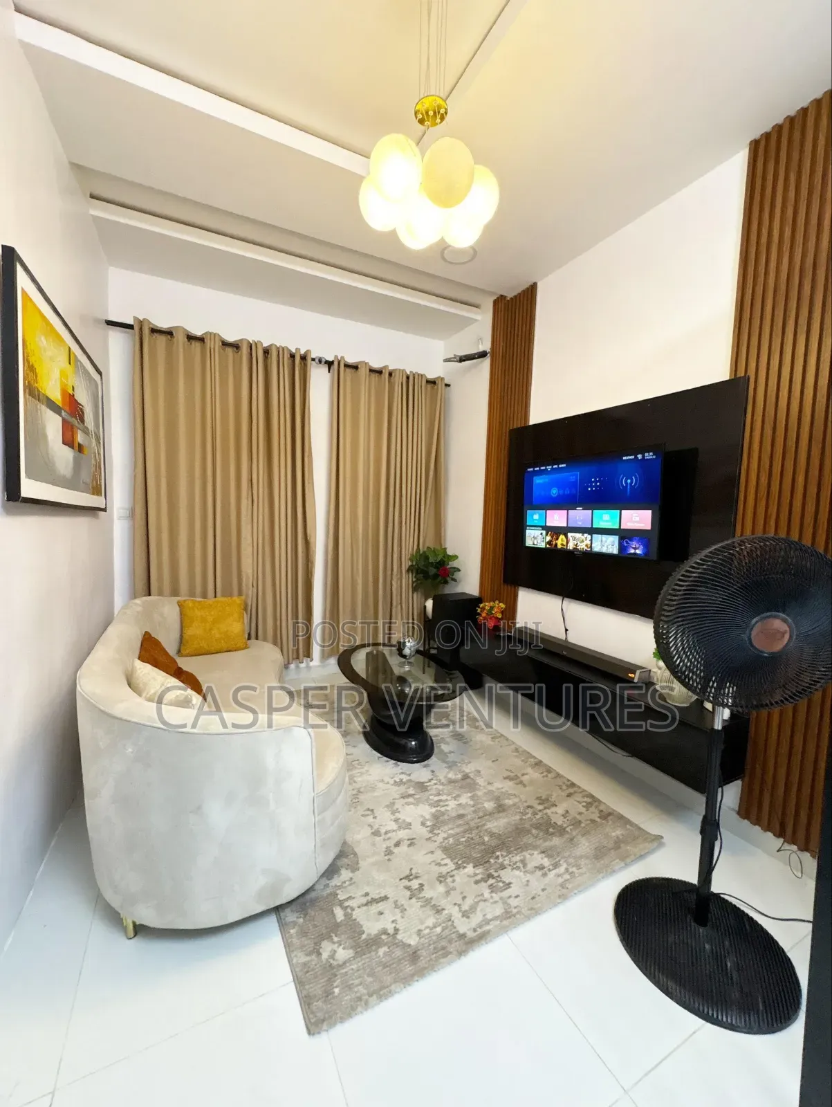 Furnished 1bdrm Apartment in Conservation, Lekki Phase 2 for rent