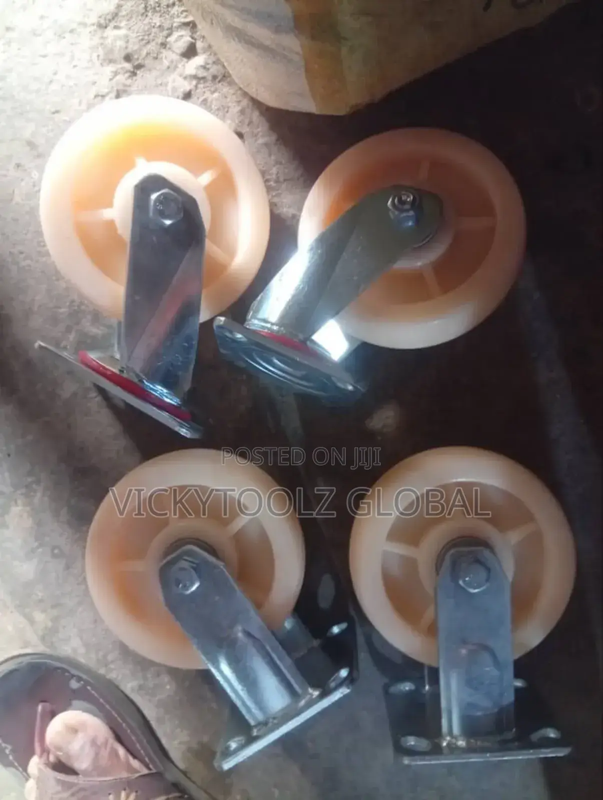 Industrial Teflon Swivel Caster Wheel (4")