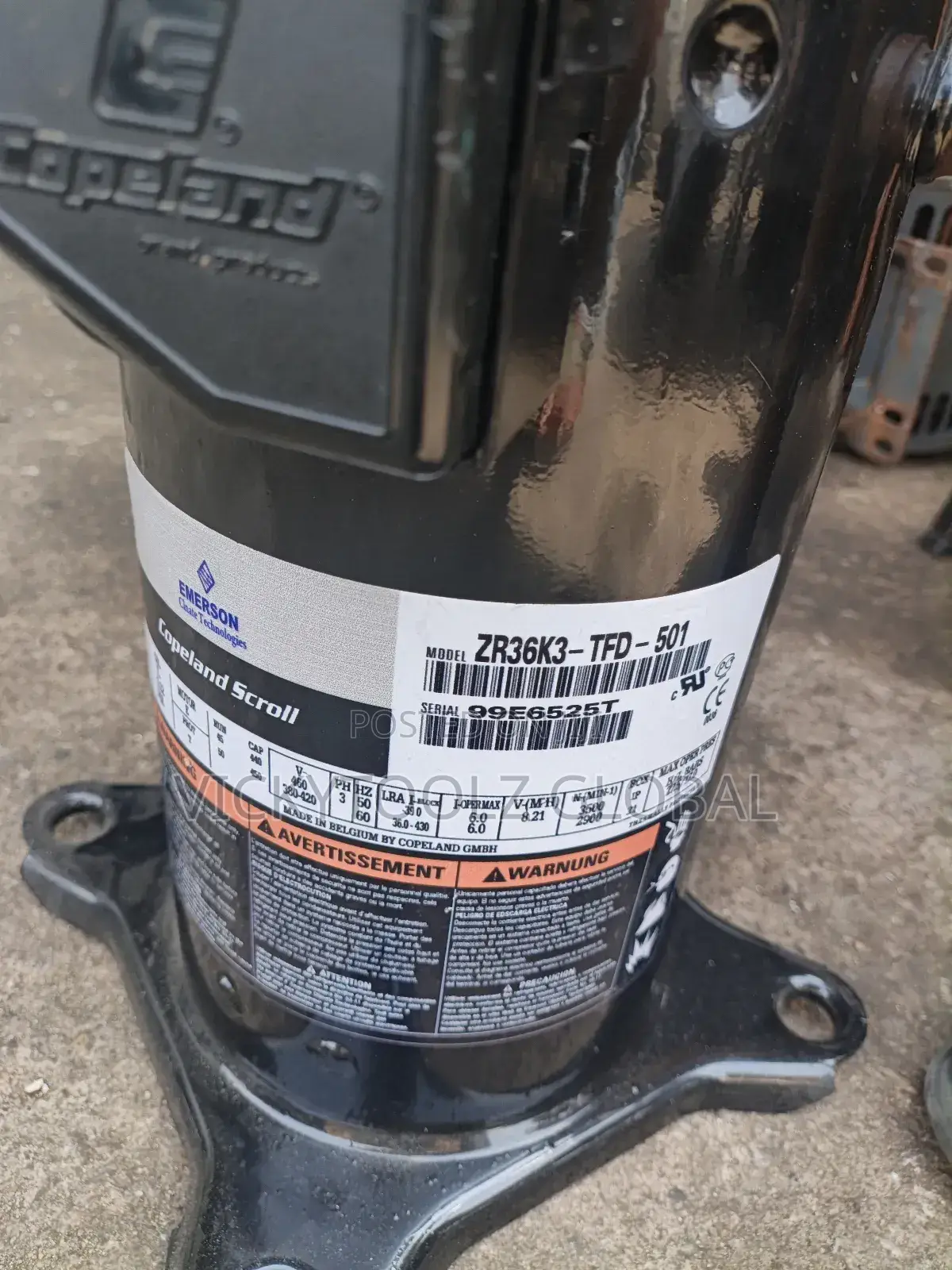 Emerson Copeland Scroll Compressor 3hp (3phase(
