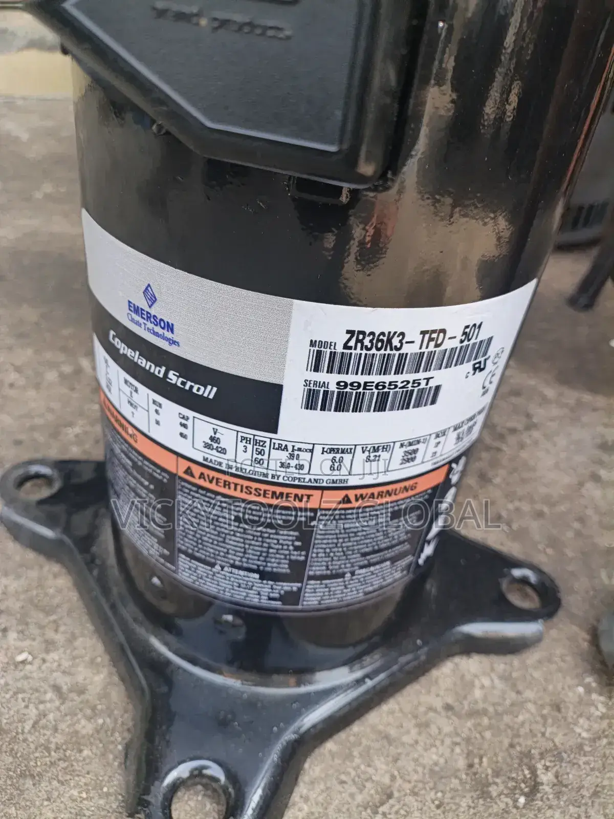 Emerson Copeland Scroll Compressor 3hp (3phase(