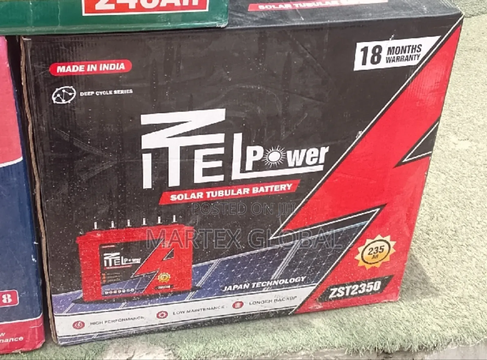 Solar Tubular Battery 12v/220ah