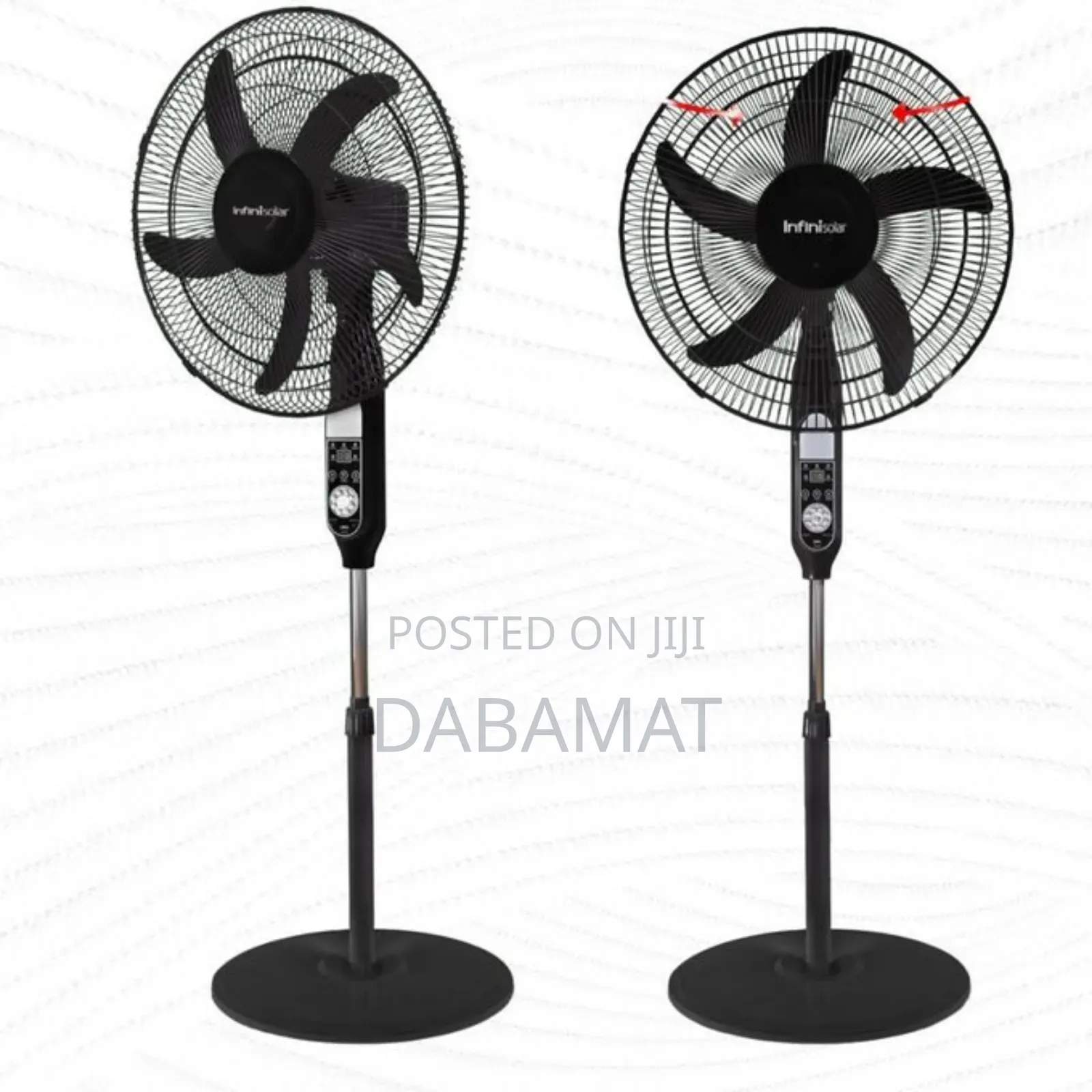 Infinisolar Rechargeable 18 Inches Lithium Battery Fan