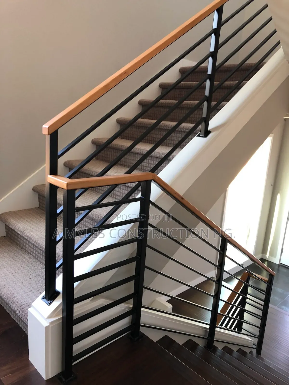 Iron Railings With Wooden Top