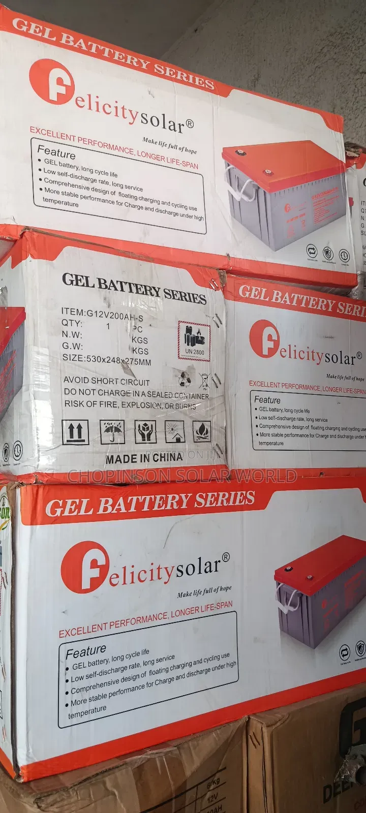 Solar Energy Dry Cell Battery 220ah/12votts