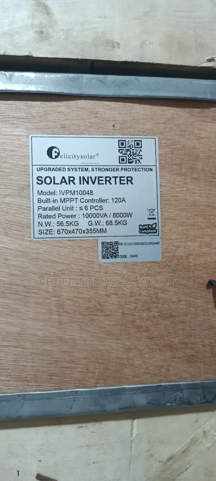Solar Energy Hybrid Inverter 10kva/48votts