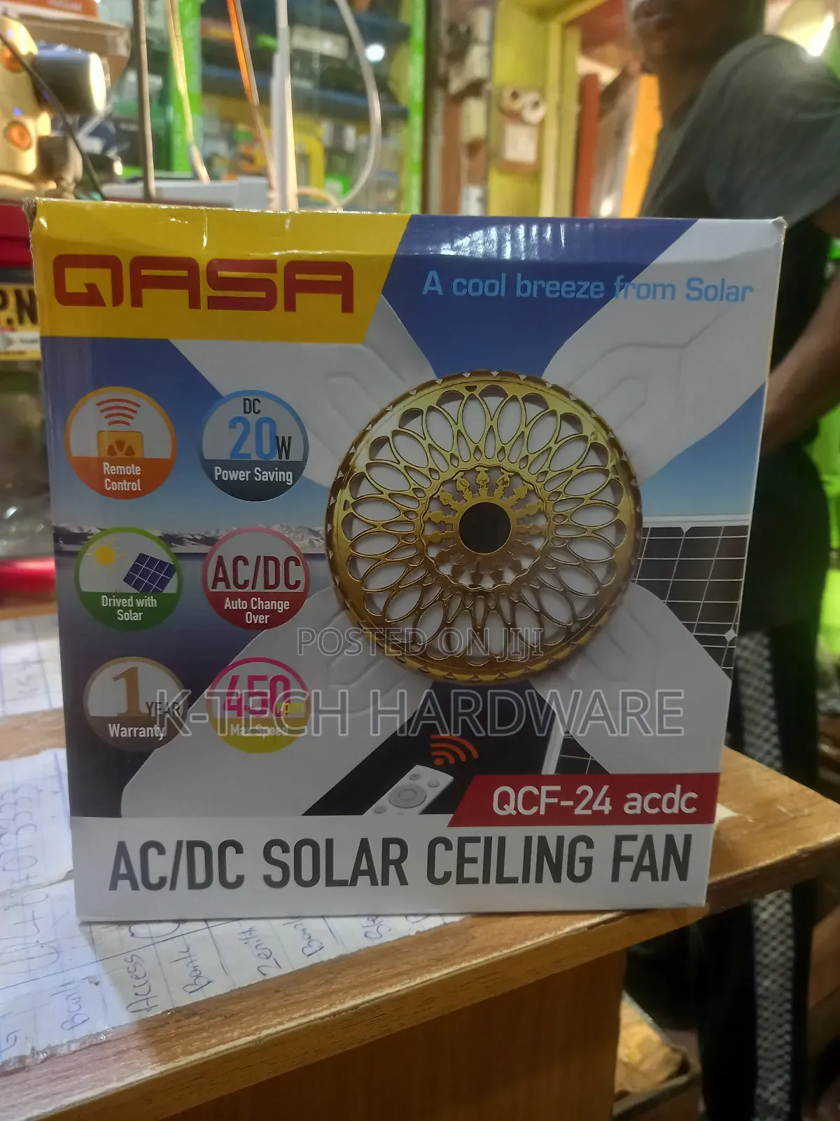 25w/24 Inches Qasa Ceiling Fan(With Remote Control)
