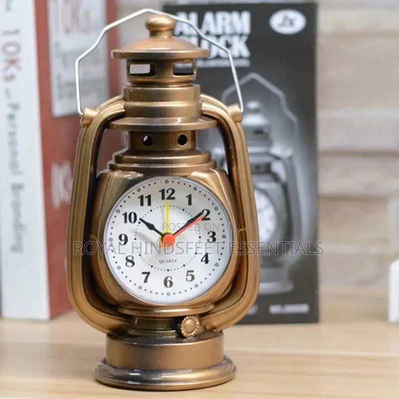 Retro Kerosene Light Alarm Clock Vintage Alarm Clock
