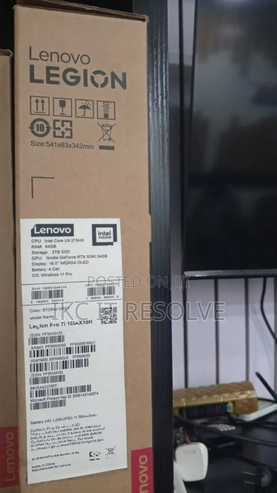 New Laptop Lenovo Lrgion 7i 64GB Intel Core Ultra 9 SSD 2T