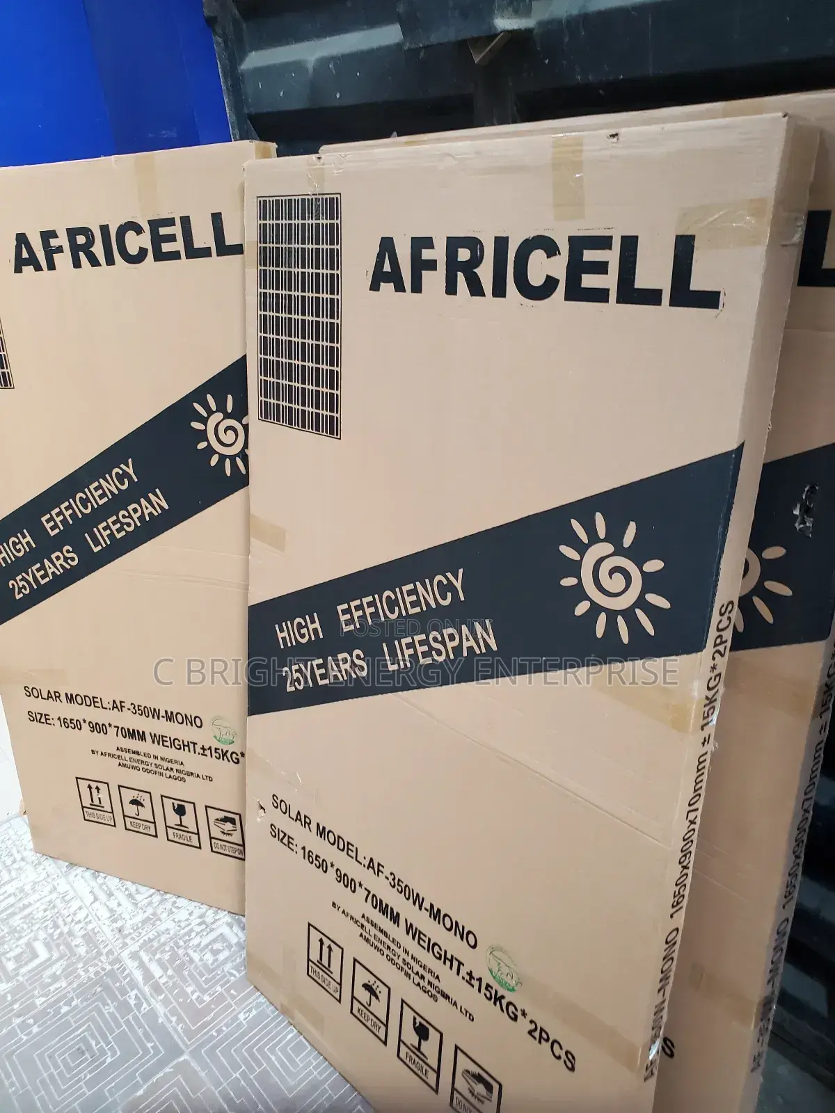 350watts Africell Solar Panels