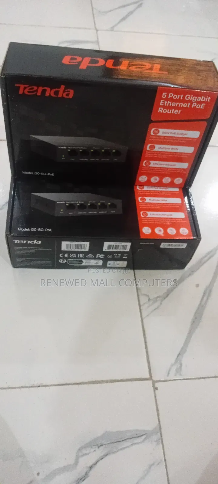 Tenda 5 Port Gigabit Ethernet Poe Router