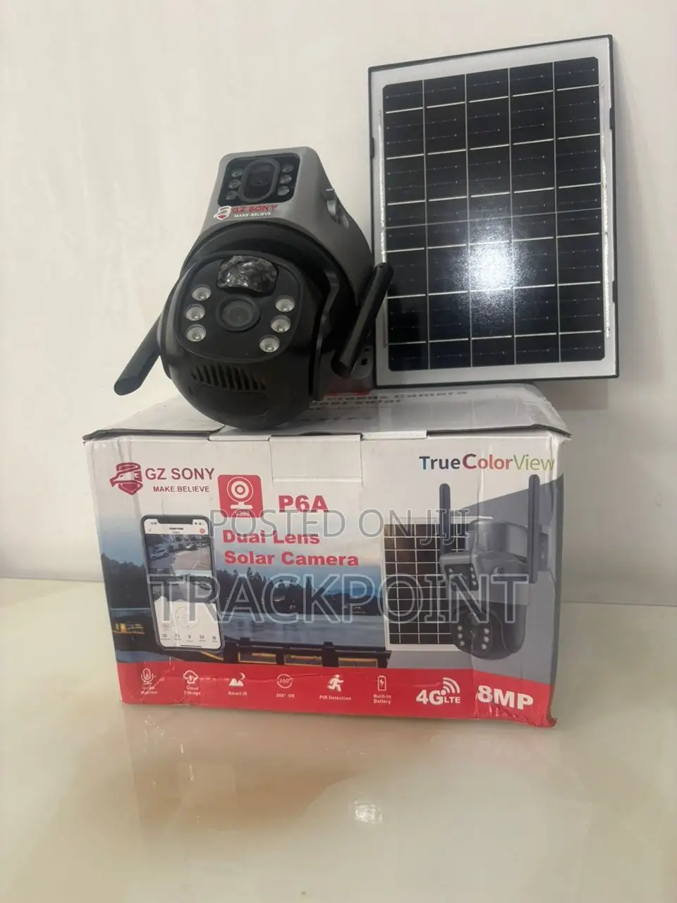 Smart Solar Power Camera With Real-Time View and Voice Alerts