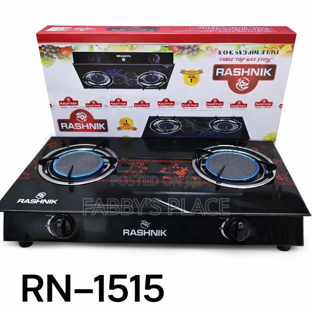 Rashnik Rn1515 Infrared Table Gas Cooker – Smokeless Energy Saving