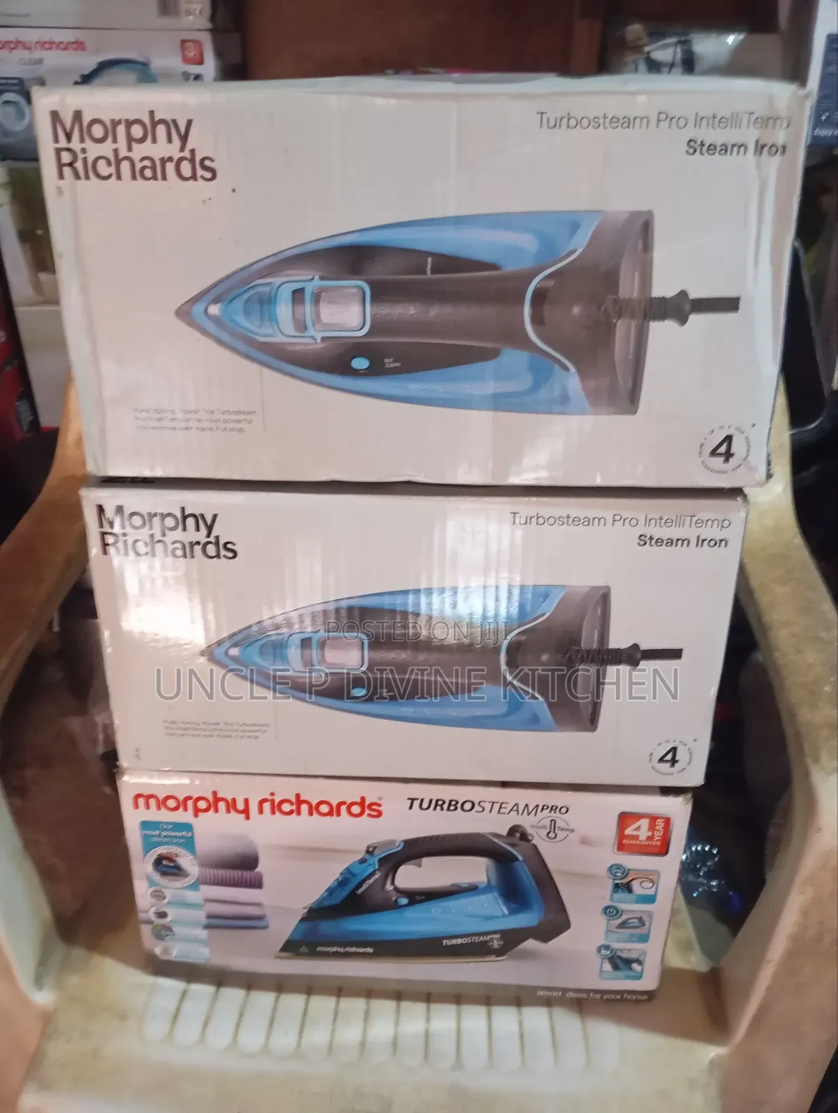 Morphy Richard Intellitemp Turbosteam Pro, Steam Iron, 3100w,