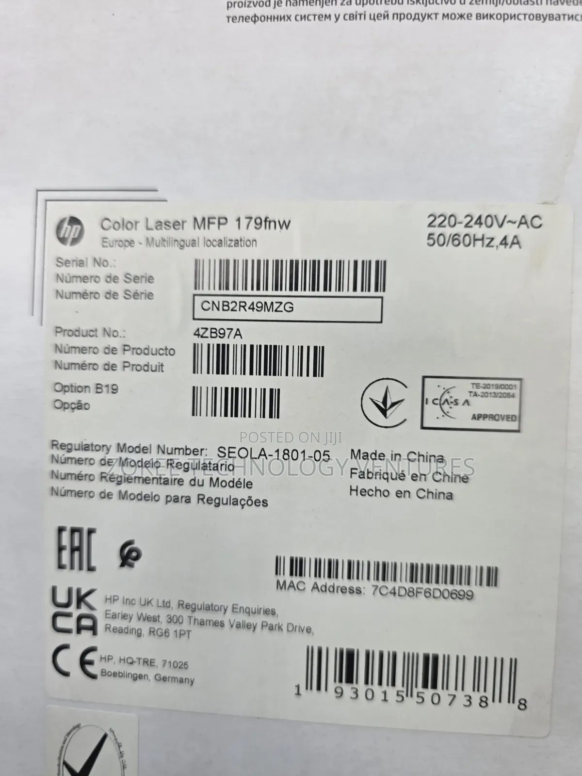 Hp Color Laserjet MFP 137fnw