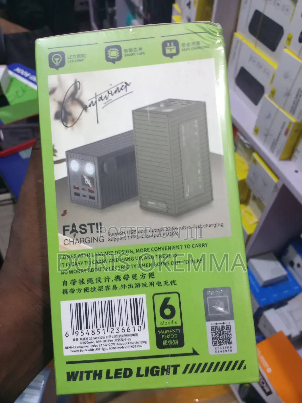 Remax RPP-609 Pro 60,000mah Power Bank - 22.5w Fast Charge + Led Lamp