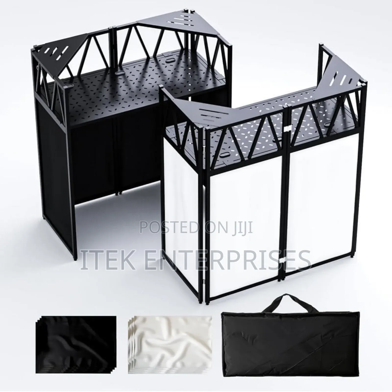Professional Portable Dj Booth Event Facade. With Travel Bag